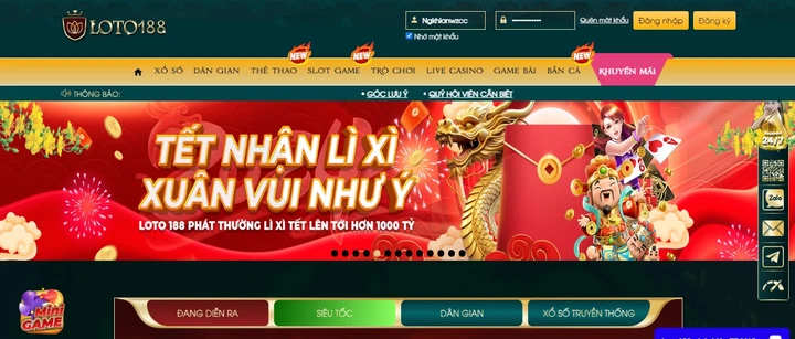 trang chủ loto188